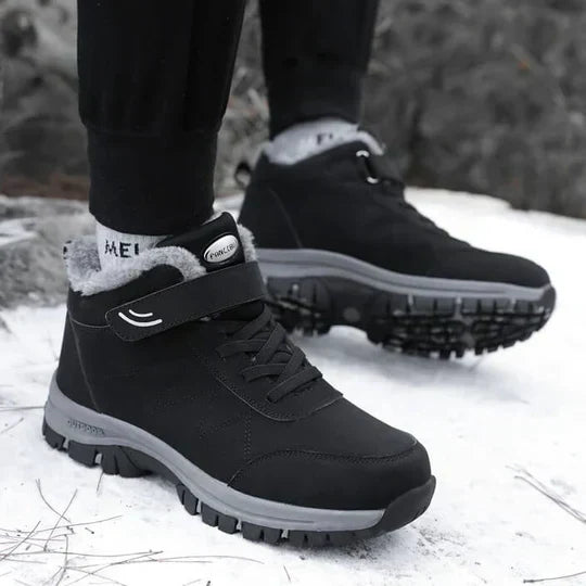 Orthopädische, isolierte Winterstiefel für Bogenstütze, Schmerzlinderung & Wärme, ausgelegt bis -25°C, Unisex-Schneestiefel bei Plantarfasziitis