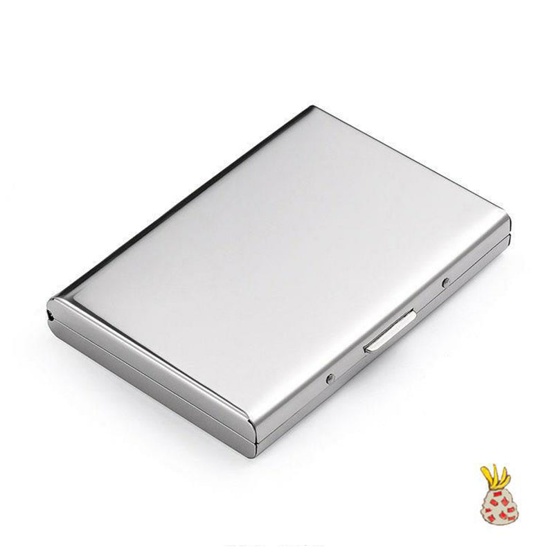 Slanke metalen kaarthouder met RFID-blokkeringstechnologie voor creditcards en contant geld