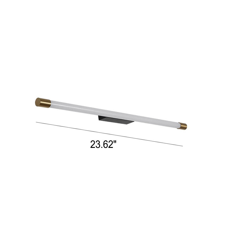 LED-Waschtischleuchte Aluminium 150 cm Schwarz-Gold für Badezimmer Schlafzimmer Flur über dem Spiegel Lineare Wandleuchte Festanschluss 120V-240V | Thomler