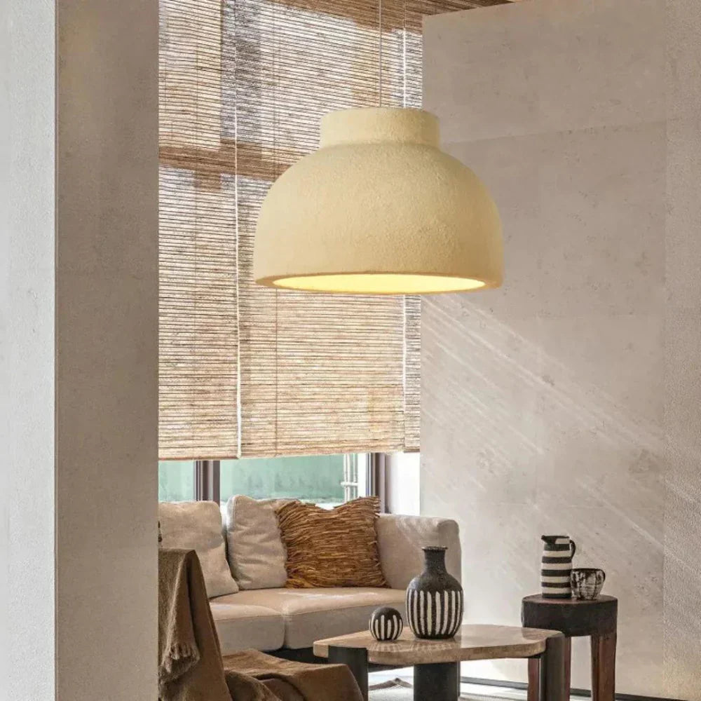 Koepel Plafonnière 15 of 23 inch Witte Polystyreen Kap voor Eetkamer Keukeneiland Slaapkamer Verstelbaar Snoer E26 Fitting Modern Mini | Thomler