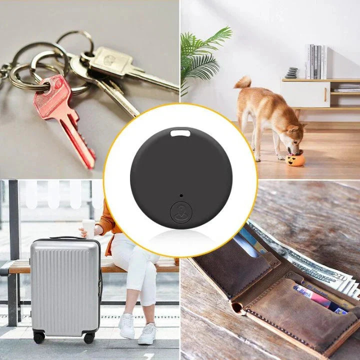 Bluetooth Item Locator Tag Set of 2 – Track Keys Wallet Bags with Phone App Finder Device 164 ft Range Compact Keychain Attachment for Every | Thomler