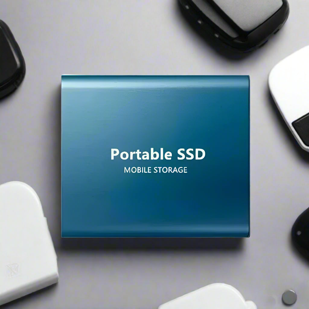 USB Solid State Drive External Hard Disk for Laptops & Desktop PCs Black Red Blue High-Speed File Transfer Pocket-Size Backup Solution for W | Thomler