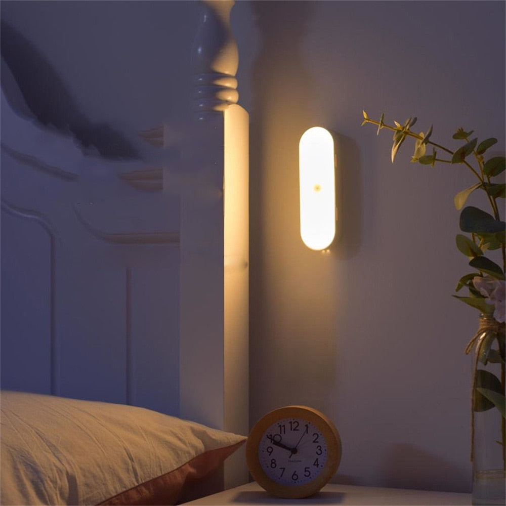Motion-Sensing LED Light for Walls USB Rechargeable Battery Powered Automatic Night Lighting for Hallways Stairs Closets Cupboards Bathrooms | Thomler
