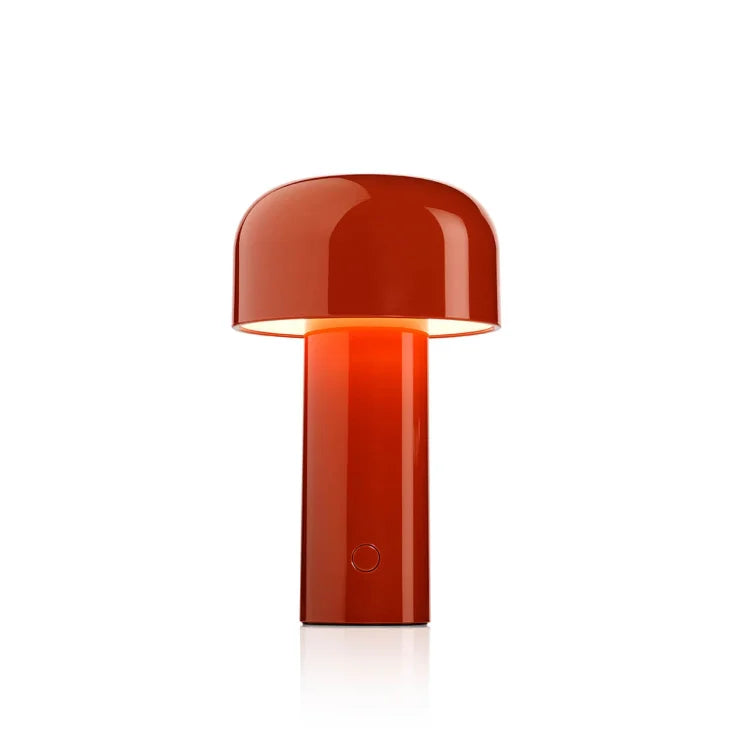 Rechargeable LED Mushroom Desk Lamp 8.3 in Cordless Touch Dimmer Warm White Portable Nightstand Light for Bedroom Living Room Patio Outdoor | Thomler