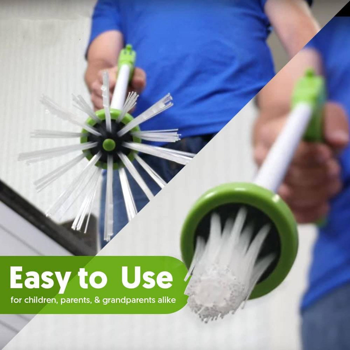 33-Inch Bug Catcher With Soft Bristle Mechanism For Humane Pest Control