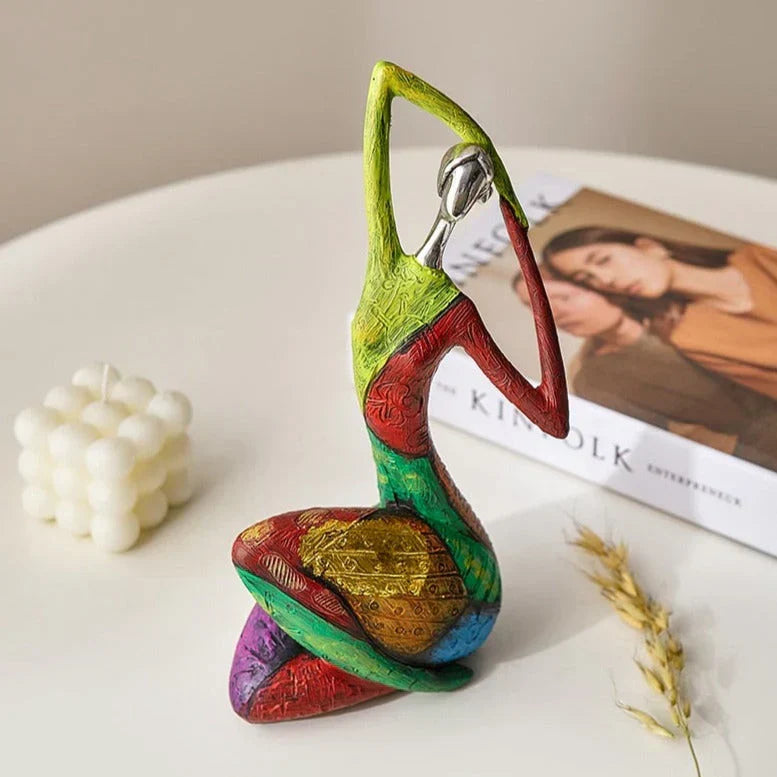 Resin Figurine Statue for Shelves Tabletop Display Home Decor Accent Piece Modern Contemporary Art Object for Living Room Bedroom Office | Thomler