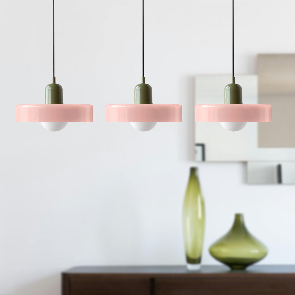 Glas-Pendelleuchte 12 Zoll höhenverstellbare Deckenleuchte für Schlafzimmer Nachttische modern minimalistisch nordische Hängelampe E27 Fassung für | Thomler