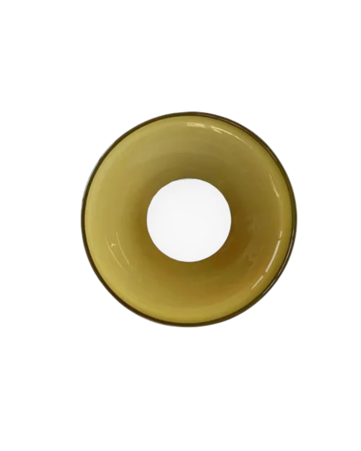 Flush Mount Ceiling Light with Glass Shade and Metal Frame for Living Room, Bedroom, Hallway – Round Overhead Fixture with Warm White Glow | Thomler