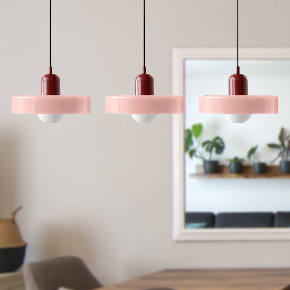Glas-Pendelleuchte 12 Zoll höhenverstellbare Deckenleuchte für Schlafzimmer Nachttische modern minimalistisch nordische Hängelampe E27 Fassung für | Thomler