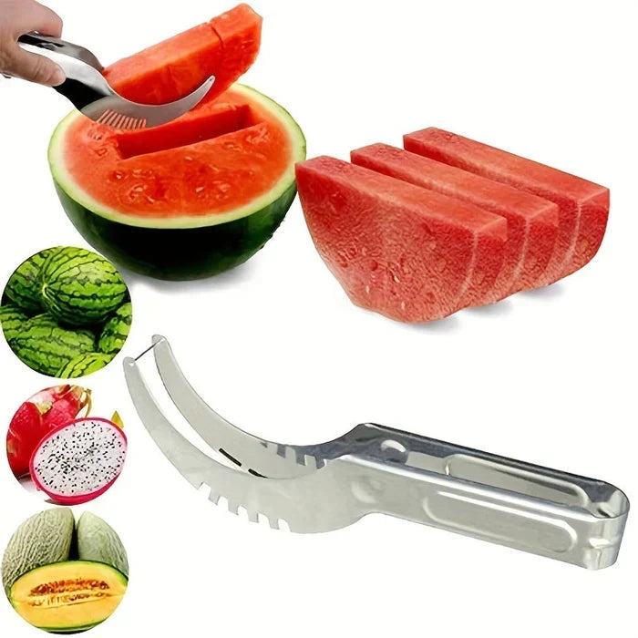 Cortador de fruta de acero inoxidable para sandía, melón, papaya y pitaya, herramienta de cocina para preparar y servir rápidamente | Thomler