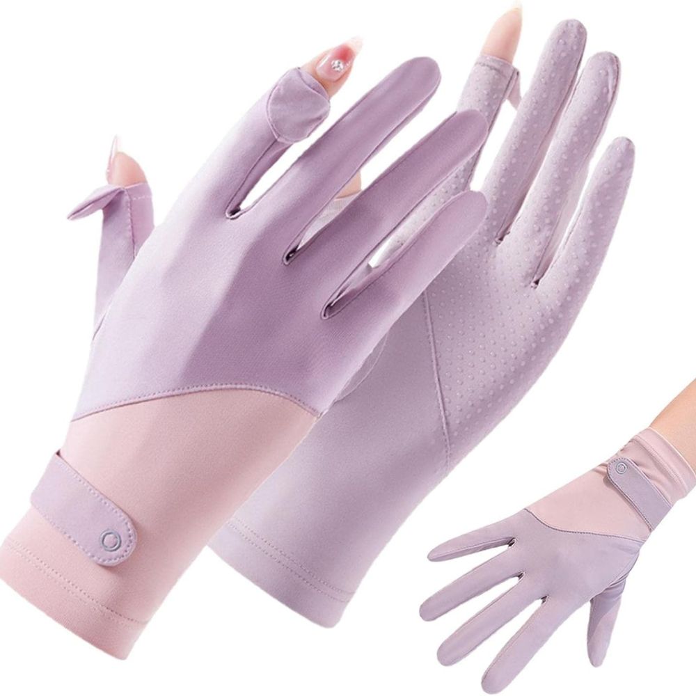 Atmungsaktive Damen-Fahrhandschuhe mit UV-Sonnenschutz