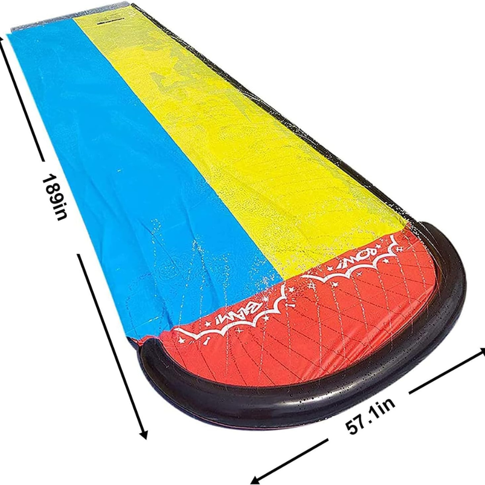 Opblaasbare slip-en-slide voor in de achtertuin voor kinderen