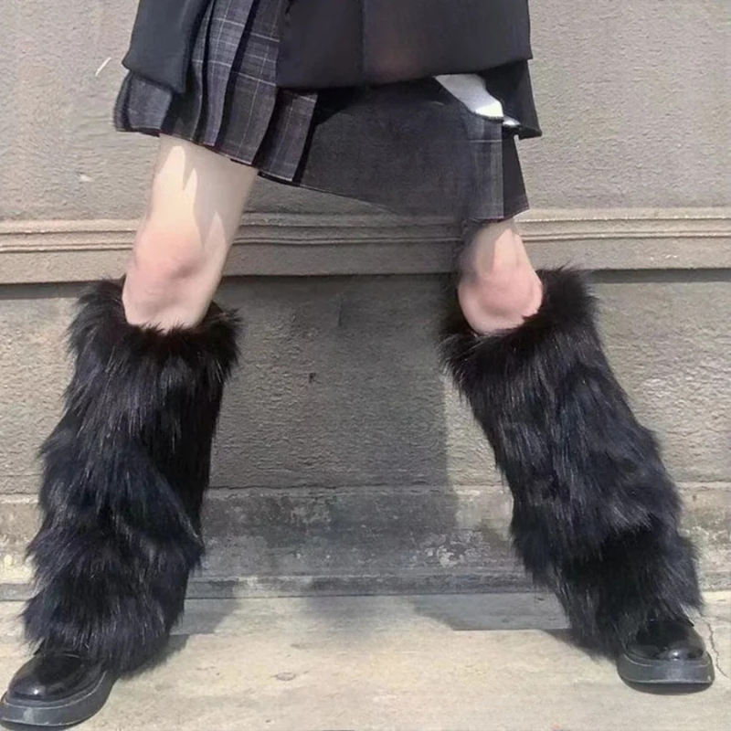 Plush Boot Toppers for Cold Days – Soft Acrylic Fashion Covers for Ankle & Calf