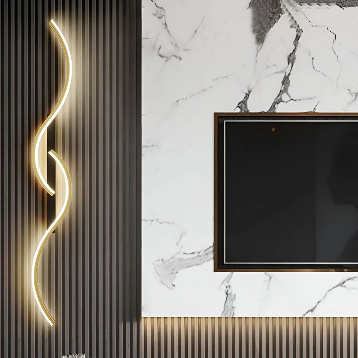 Sleek Arc LED-Wandleuchte | Innenbeleuchtung für Schlafzimmer, Flur, Wohnzimmer & Treppenhaus | Modernes, lineares Design | 60 bis 120 cm
