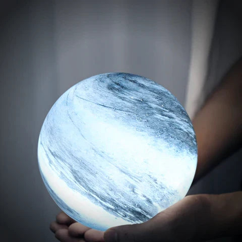 3D Lunar Sphere Desk Lamp with Remote Control 16 Color LED Orb Light for Bedroom Nightstand Living Room Home Decor Gift | Thomler