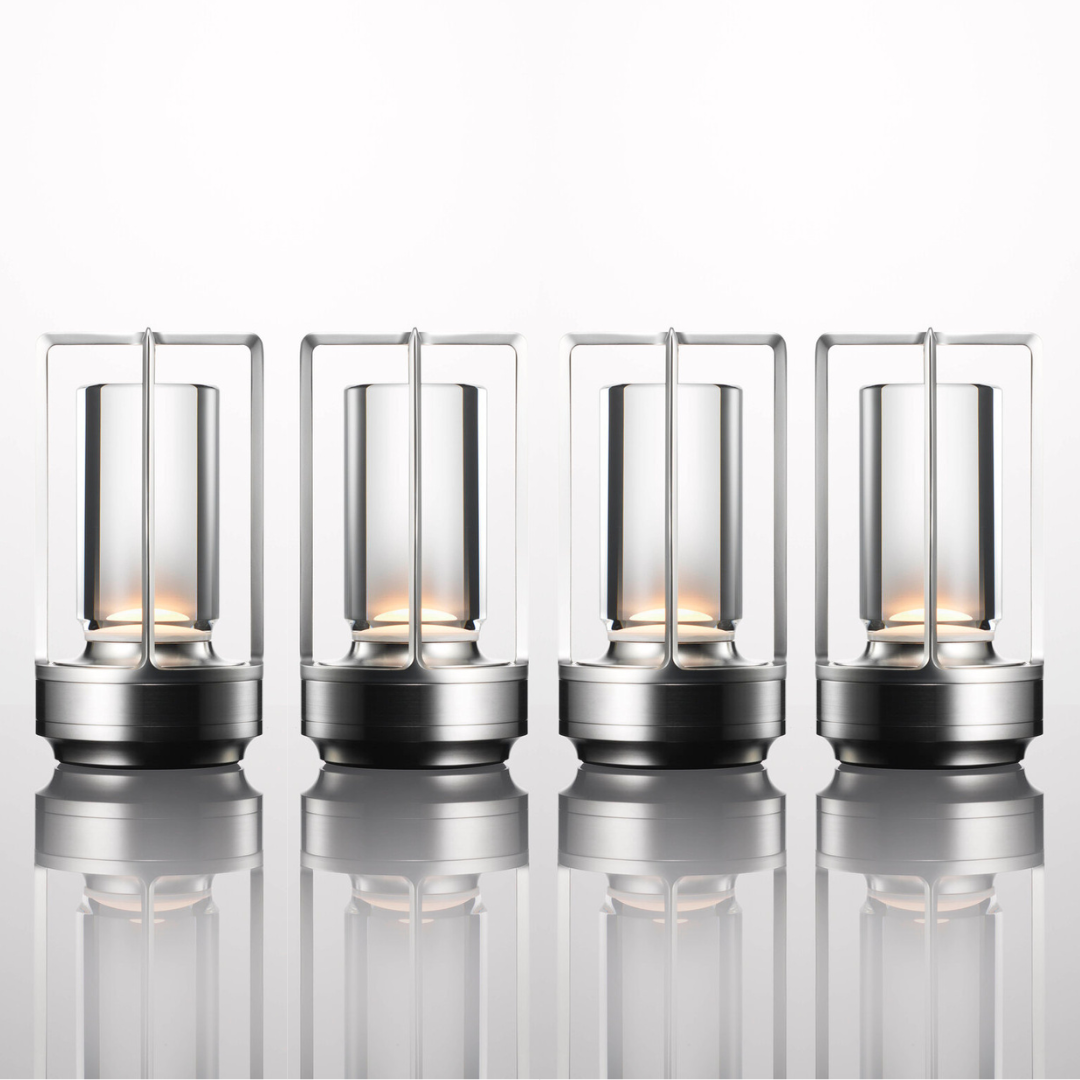 Draadloze, aanraakgevoelige led-bureaulamp met dimfunctie en USB-oplaadpoort voor slaapkamer, kantoor en nachtkastje – Waterdicht, draagbaar leeslampje – 36 uur batterijduur | Thomler