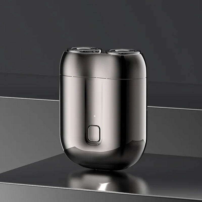 Afeitadora eléctrica recargable e impermeable para hombre – Herramienta de aseo portátil de tamaño de viaje con carga USB para afeitado en seco y húmedo, cuerpo de aluminio | Thomler