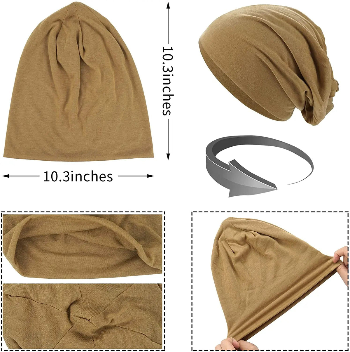 Comfortabele slouchy muts