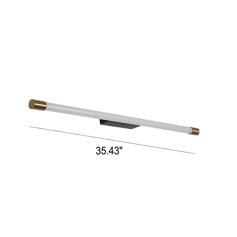 LED-Waschtischleuchte Aluminium 150 cm Schwarz-Gold für Badezimmer Schlafzimmer Flur über dem Spiegel Lineare Wandleuchte Festanschluss 120V-240V | Thomler