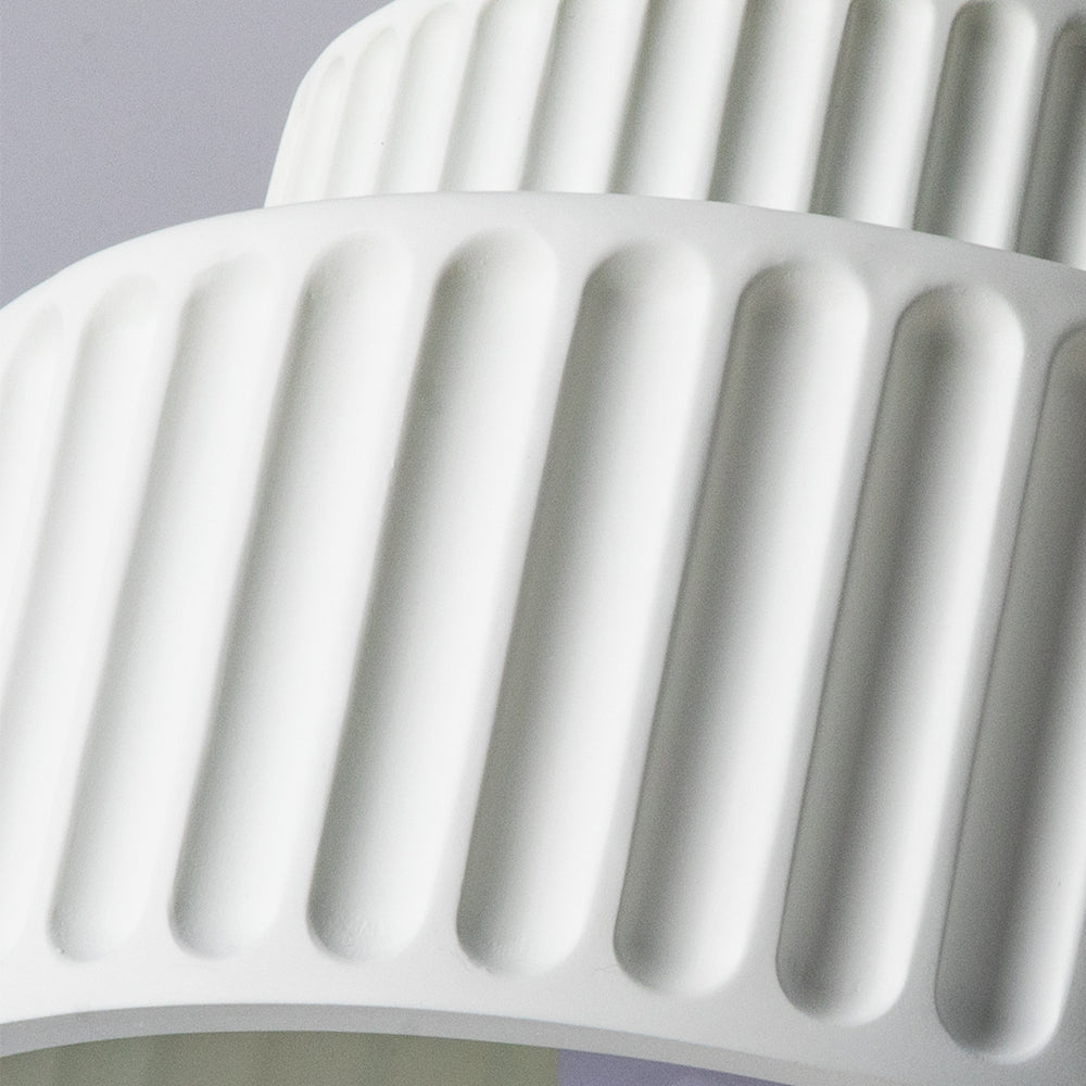 Flush Mount Resin Ceiling Light 10 in White for Low Ceilings Kitchen Hallway Bedroom Dining Room Compact Overhead Fixture E26 Socket | Thomler