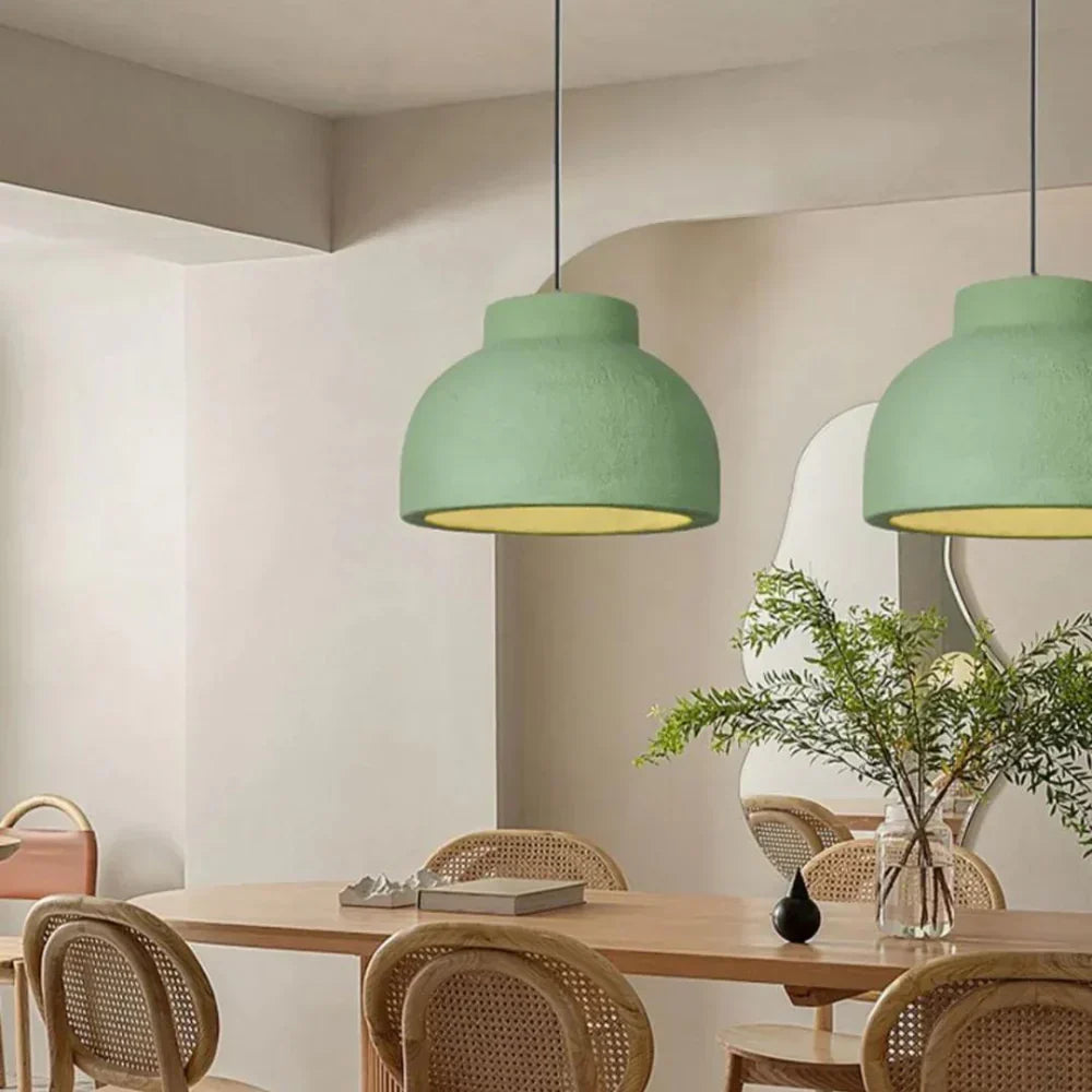 Koepel Plafonnière 15 of 23 inch Witte Polystyreen Kap voor Eetkamer Keukeneiland Slaapkamer Verstelbaar Snoer E26 Fitting Modern Mini | Thomler