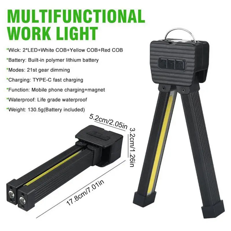 Oplaadbare COB LED-werklamp
