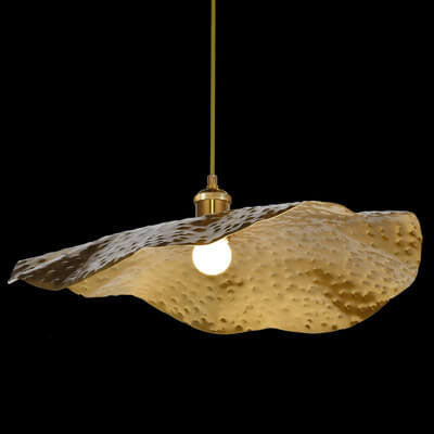 Hanglamp met verstelbaar snoer, goudkleurige bronzen metalen kap, E26-fitting voor eetkamer, keukeneiland, bar, café | Thomler
