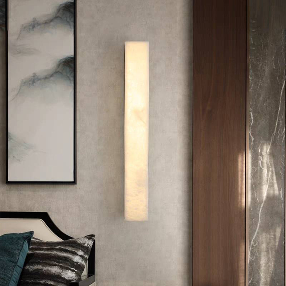Outdoor LED Sconce Resin Vertical Design 24 in Weatherproof Patio Entry Porch Fixture Modern Exterior Lighting for Home Walkways | Thomler