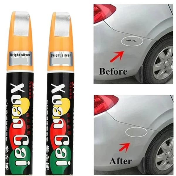 Reparatieset voor krassen in autolak - Touch-up lakstift voor steenslag & schaafplekken op de auto - Watervaste sneldrogende formule in 7 kleuren voor sedan, SUV & vrachtwagen | Thomler