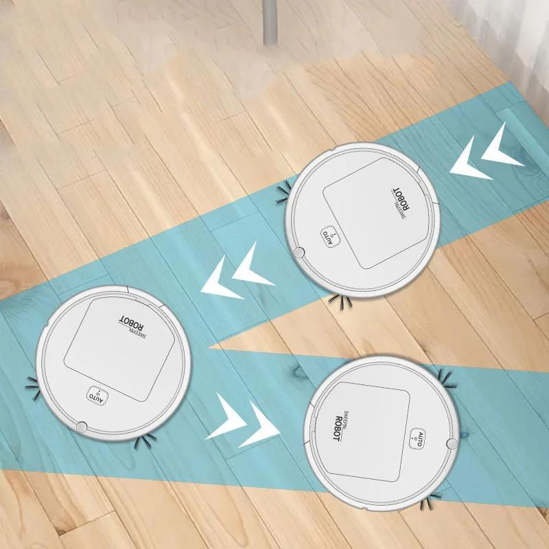 Kabelloser Saug- und Wischroboter, 23 cm (9 Zoll) breit, schmales Profil, selbstnavigierend, für Hartholz, Fliesen, Laminat, Tierhaare und Staub, für mehrere Oberflächen, wiederaufladbar | Thomler