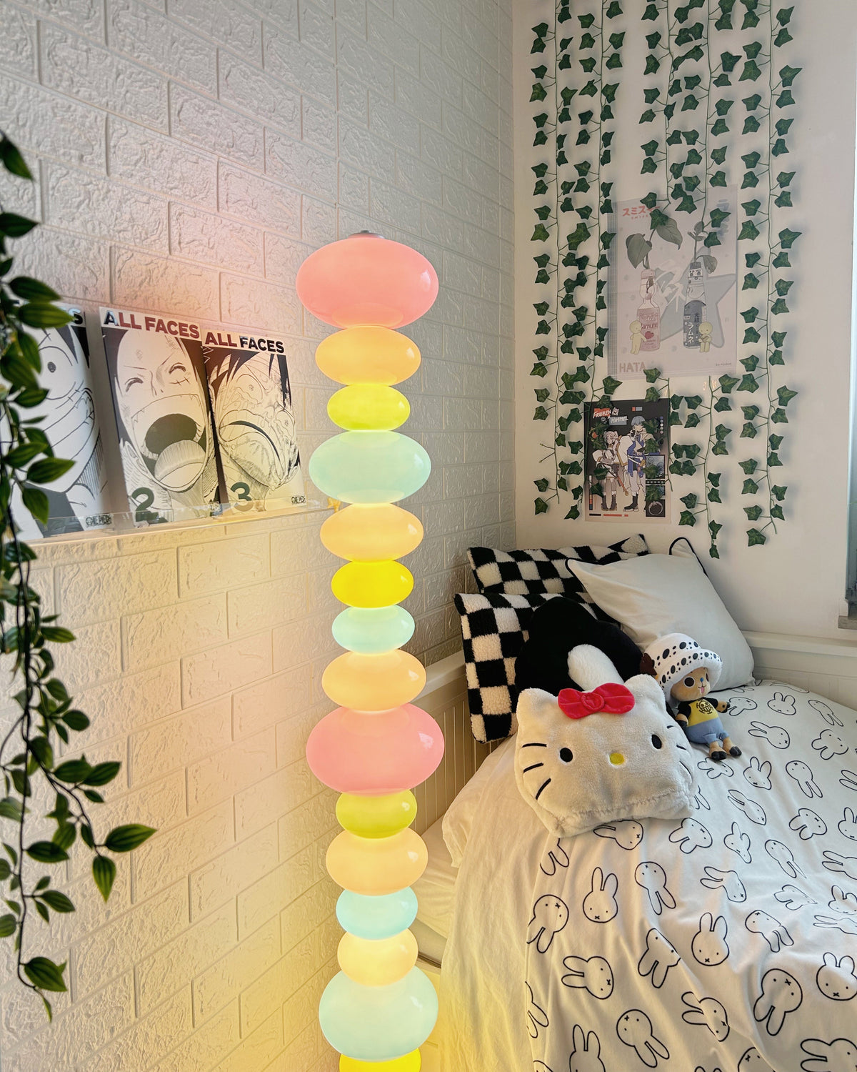 Translucent Acrylic Tower Light 63 Inches Tall Modern Statement Piece for Bedrooms Lounges Hallways Offices | Thomler