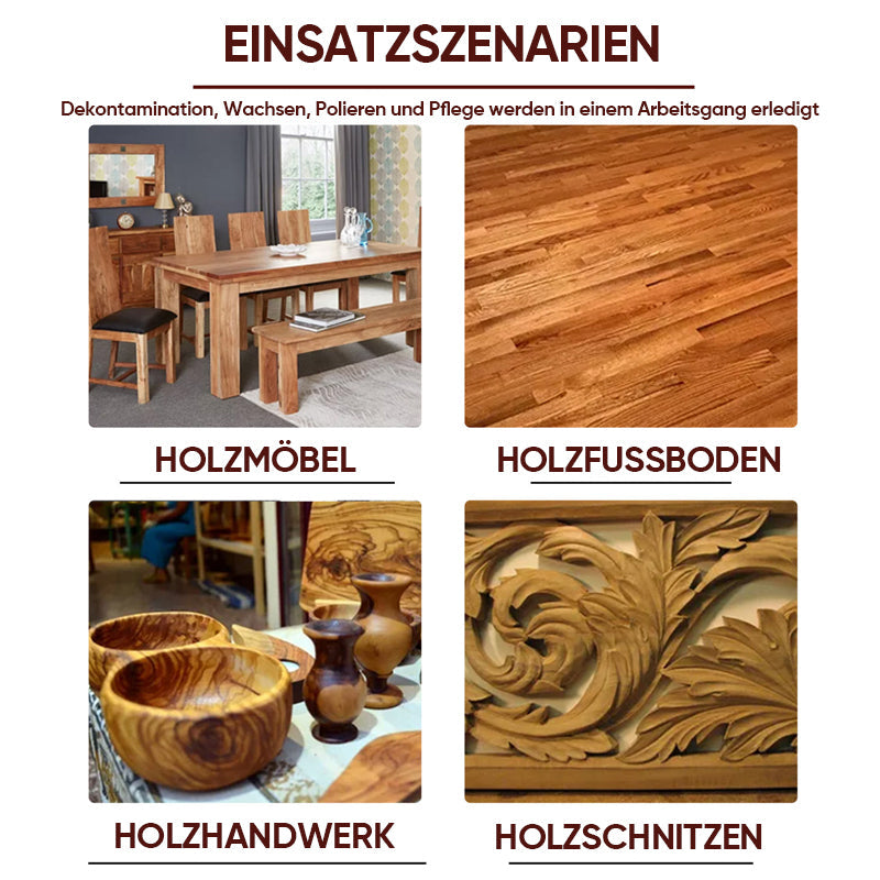 Sellador de madera y aceite de cera protector para terrazas, cercas y muebles de exterior – Acabado resistente a la intemperie que restaura la veta natural en madera dura, cedro y pino | Thomler