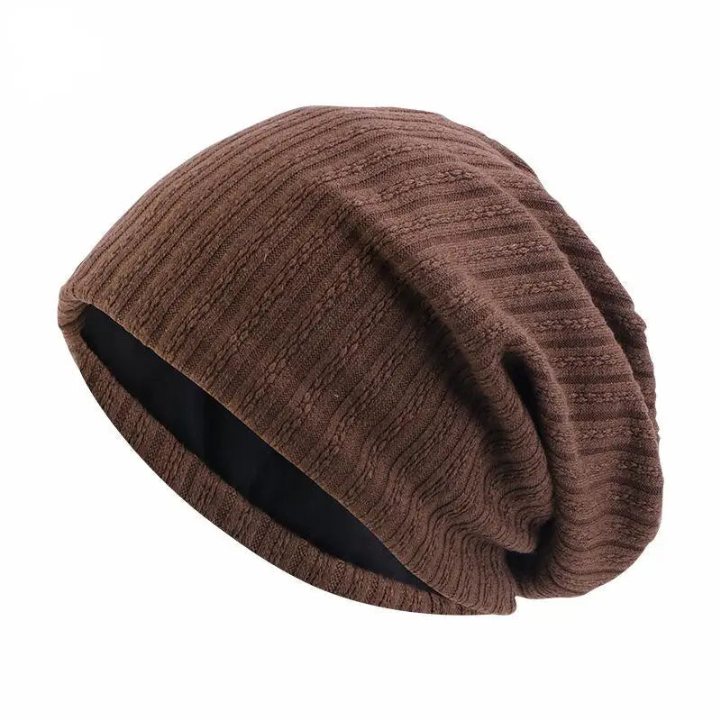Textured Knit Beanie – Soft Cotton-Blend Winter Cap for Men & Women, One Size Fits All