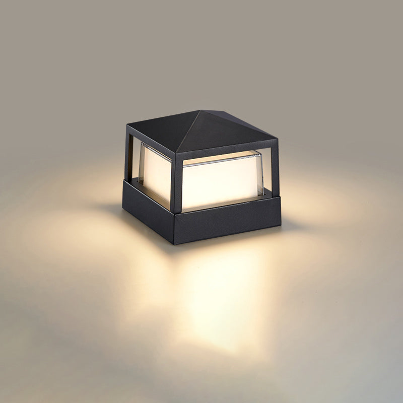 Waterproof LED Sconce for Exterior Entryways, Decks & Yards – Compact Hardwired Black Aluminum Fixture with Integrated Chip, 110-120V | Thomler