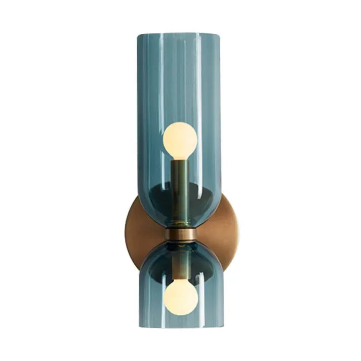 Porcelain Sconce Light Fixture 16 Inch Height Pivoting Arm for Bedroom Hallway Living Room Reading Nook Contemporary White Gray Blue Clear | Thomler