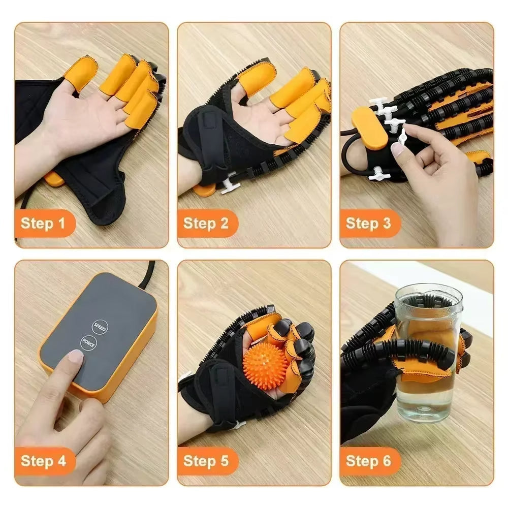 Aangedreven handtherapiehandschoenen revalidatiesysteem voor beroerte, artritis, zenuwletsel, ondersteuning bij mobiliteitstraining en fysiotherapie voor thuis