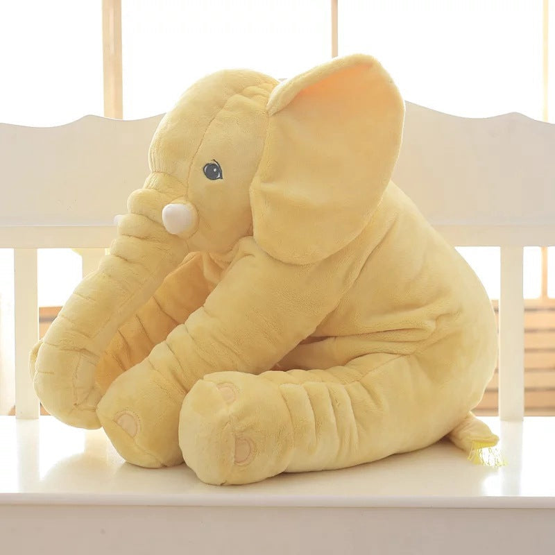 Plüschelefant-Kissen für Babys & Kleinkinder – Weiches Kuschelkissen für Mittagsschlaf, Spielzeit & Deko