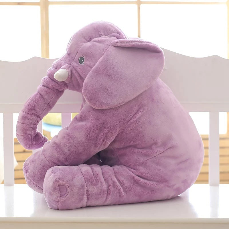 Plüschelefant-Kissen für Babys & Kleinkinder – Weiches Kuschelkissen für Mittagsschlaf, Spielzeit & Deko