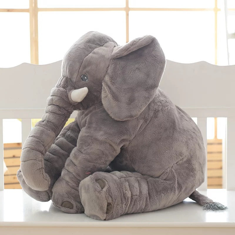 Plüschelefant-Kissen für Babys & Kleinkinder – Weiches Kuschelkissen für Mittagsschlaf, Spielzeit & Deko