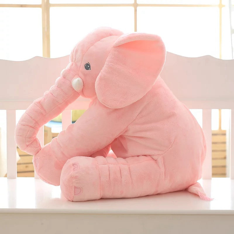 Plüschelefant-Kissen für Babys & Kleinkinder – Weiches Kuschelkissen für Mittagsschlaf, Spielzeit & Deko