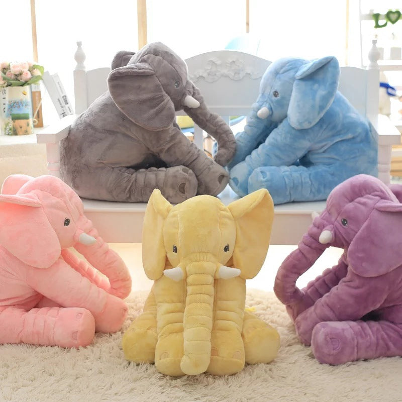 Plüschelefant-Kissen für Babys & Kleinkinder – Weiches Kuschelkissen für Mittagsschlaf, Spielzeit & Deko