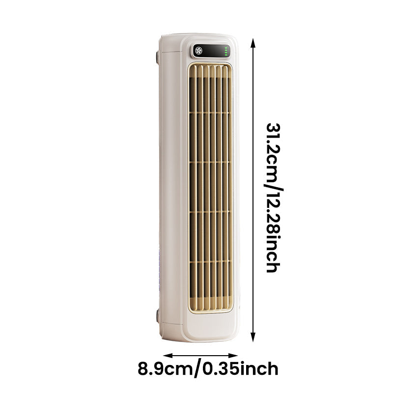 Rechargeable Tower Fan Wireless 12-Inch Desk Air Circulator for Home Office Bedroom Personal Cooling Desktop Portable Battery Powered Compac | Thomler