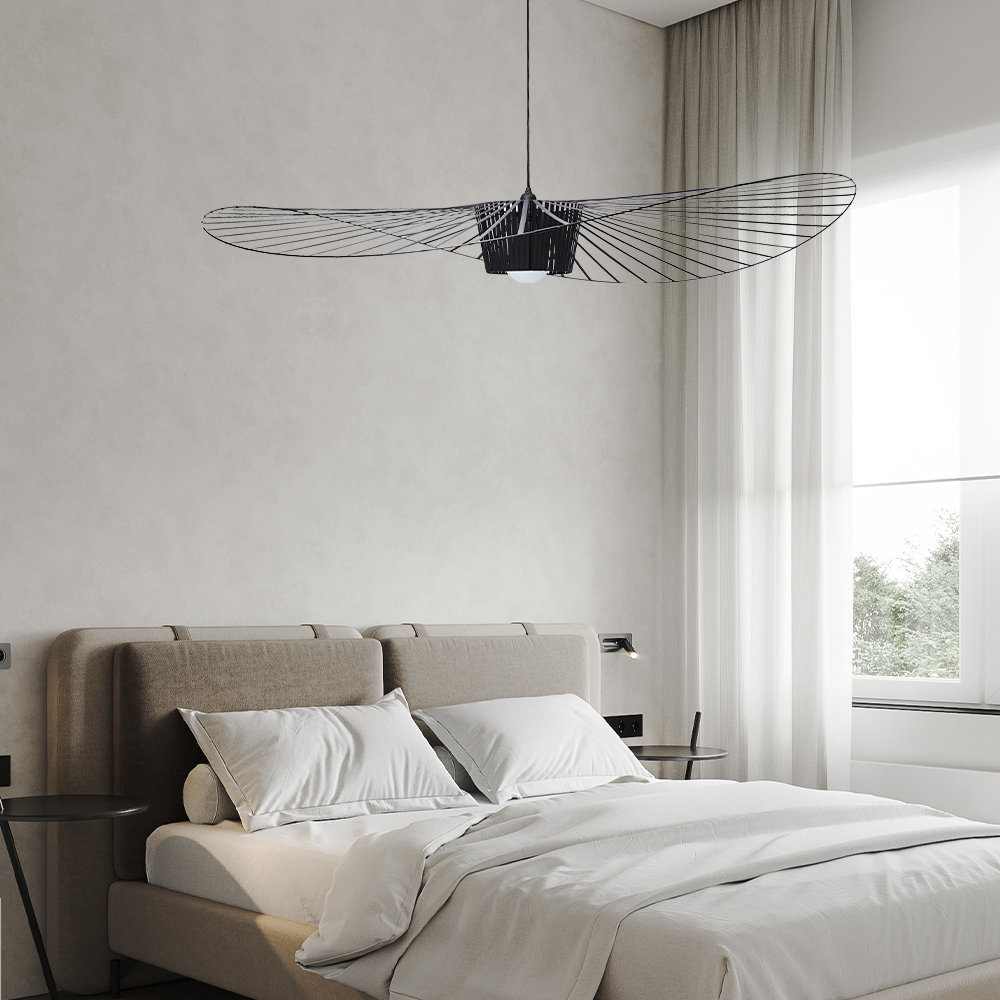 Sculpturale hanglamp met verstelbare ophanging, 59 inch in diameter, voor eettafels en keukeneilanden in open ruimtes, modern statementstuk | Thomler