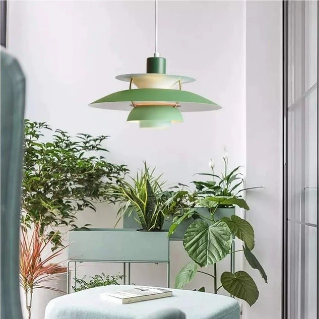 Tiered Metal Ceiling Fixture E27 Socket Mid-Century Style for Kitchen Island Dining Room Breakfast Nook Entryway Adjustable Hanging Light | Thomler
