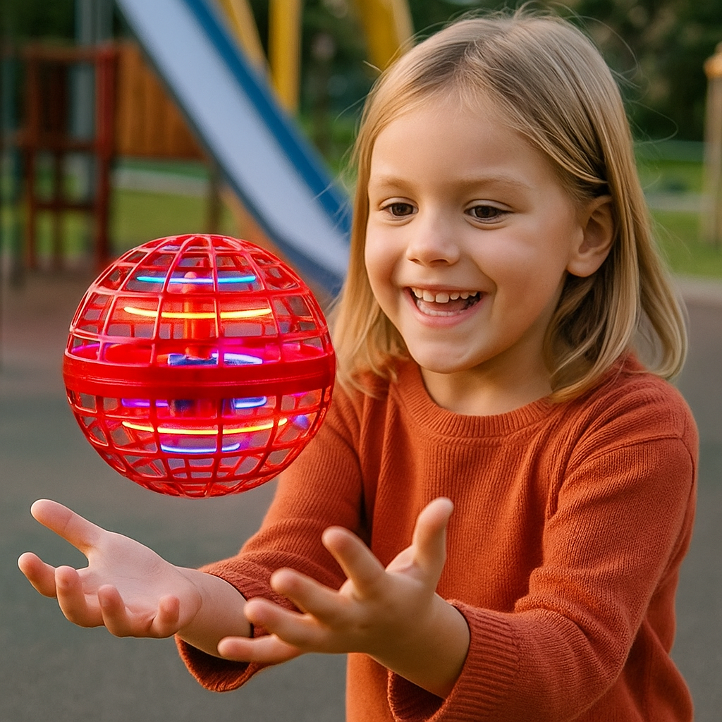 LED-Leuchtball mit wiederaufladbarem Akku und aerodynamischem Flugdesign