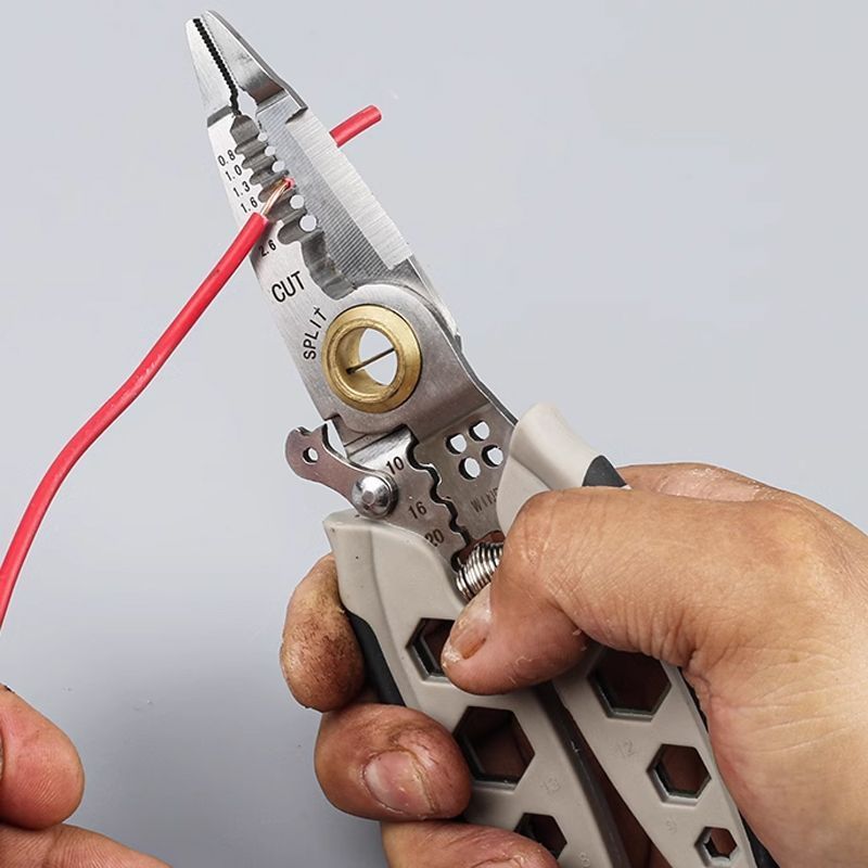 Alles-in-één kabelstripper & -knipper voor elektrawerk – Precisiegereedschap voor draad voor thuisgebruik en professioneel gebruik