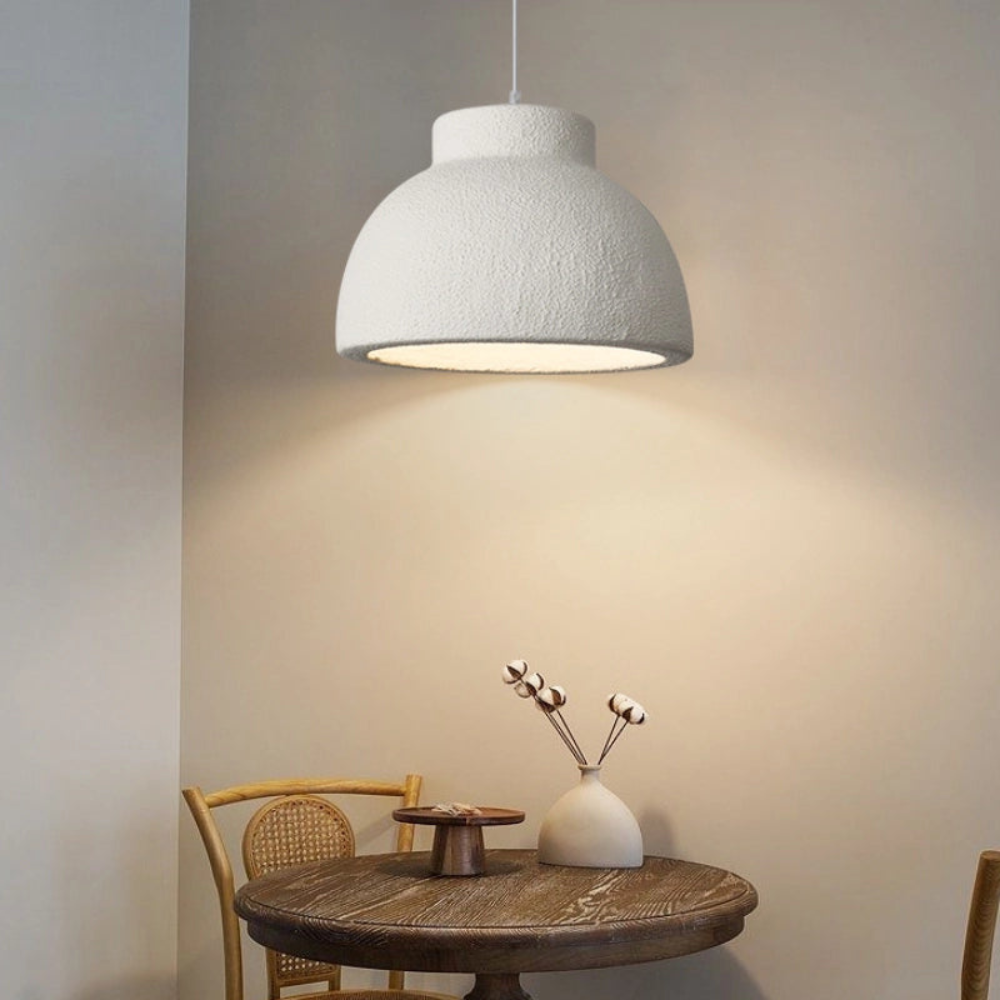 Koepel Plafonnière 15 of 23 inch Witte Polystyreen Kap voor Eetkamer Keukeneiland Slaapkamer Verstelbaar Snoer E26 Fitting Modern Mini | Thomler