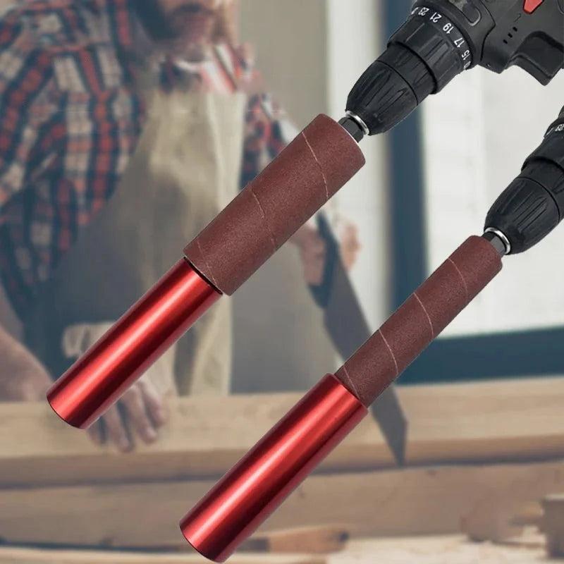 Kit adaptador de lijadora de tambor para taladro: herramienta de lijado y pulido de husillo para múltiples superficies con 10 mangas de lija para madera, metal y plástico - Trabajo | Thomler