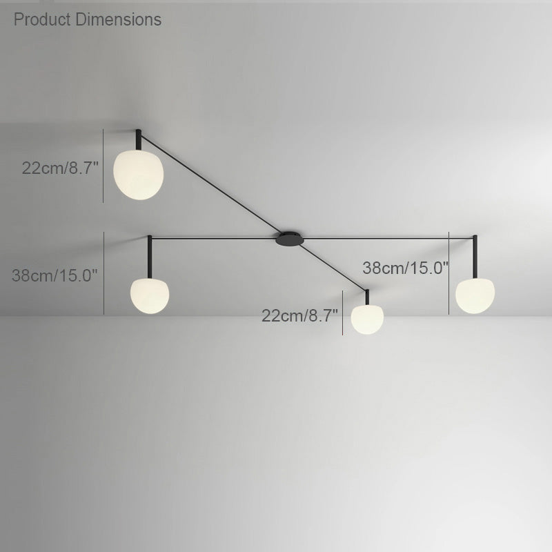 Globe Pendant Light Adjustable Height Frosted White Glass Orb for Kitchen Dining Living Space Modern Hanging Fixture 10 Inch | Thomler