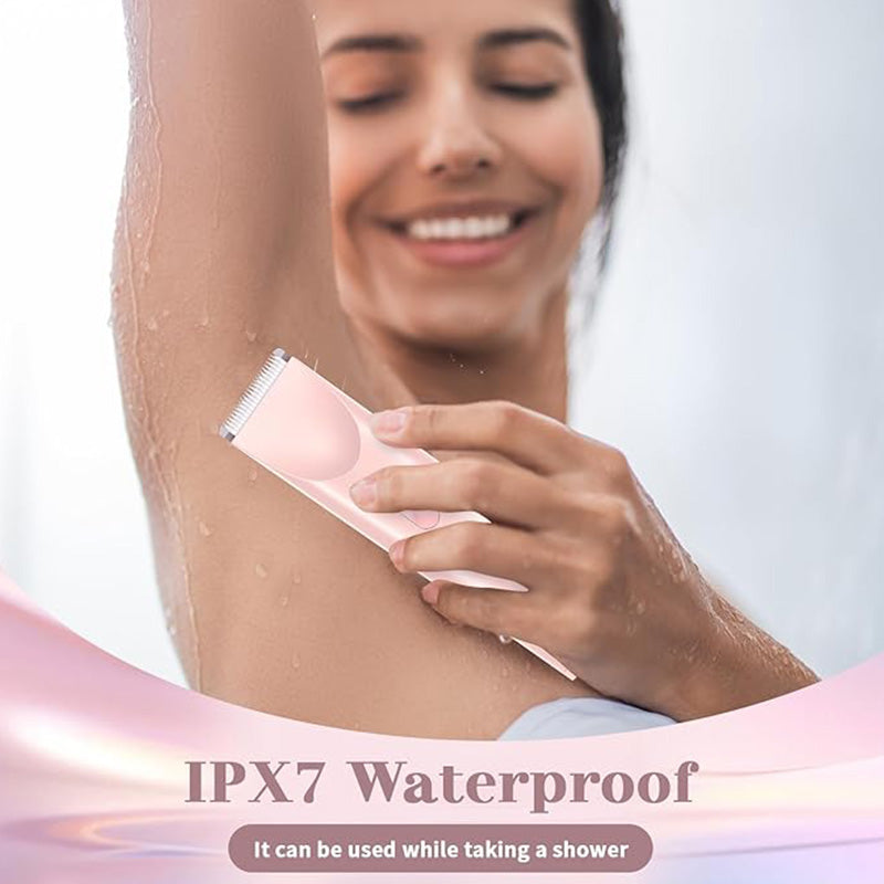 Rechargeable Dual-Head Precision Trimmer for Face, Underarms & Bikini Line – Waterproof IPX7, USB-C Fast Charging, Gentle on Sensitive Skin | Thomler